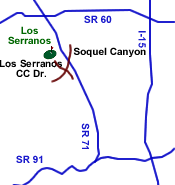 Los Serranos Map